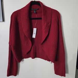 White House Black Market Cashmere Blend Rib Cocoon Sweater, S, NWT